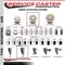 Service Caster 4'' Nylon Swivel 1'' Expanding Stem Caster Set 2 Total Lock Brakes, 4PK SCC-EXTTL20S414-NYS-2-S-2-1 - alternate 2